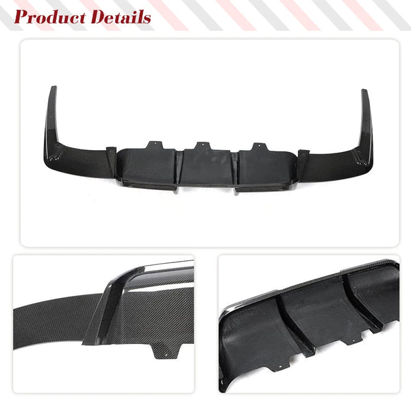Carbon Fiber Rear Bumper Diffuser Lower Lip for BMW M6 F06 / F12 / F13 (2013-2018)