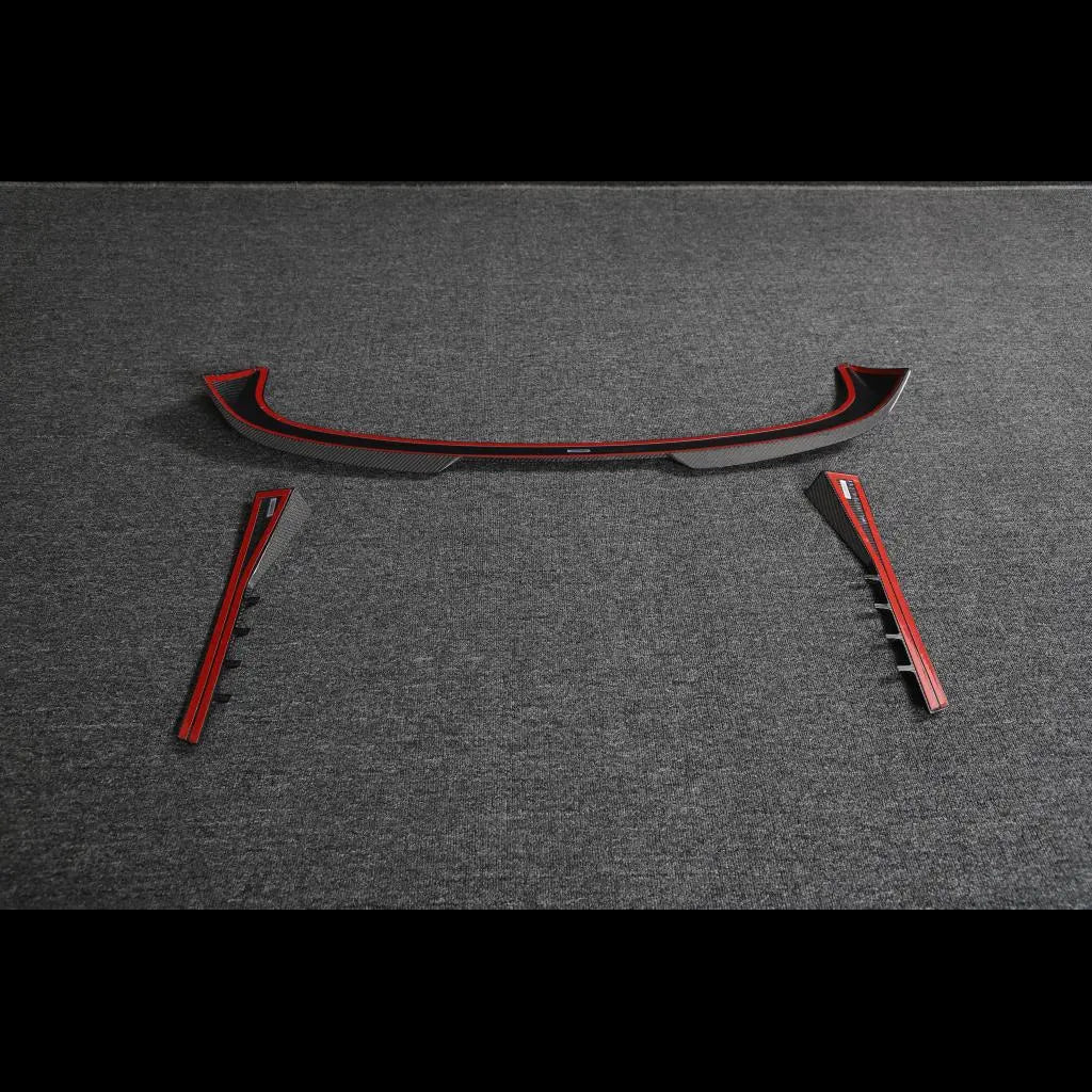 Carbon Fiber Rear Roof Spoiler & Side Wing Lip for BMW M3 Touring G81 (2022-2023)