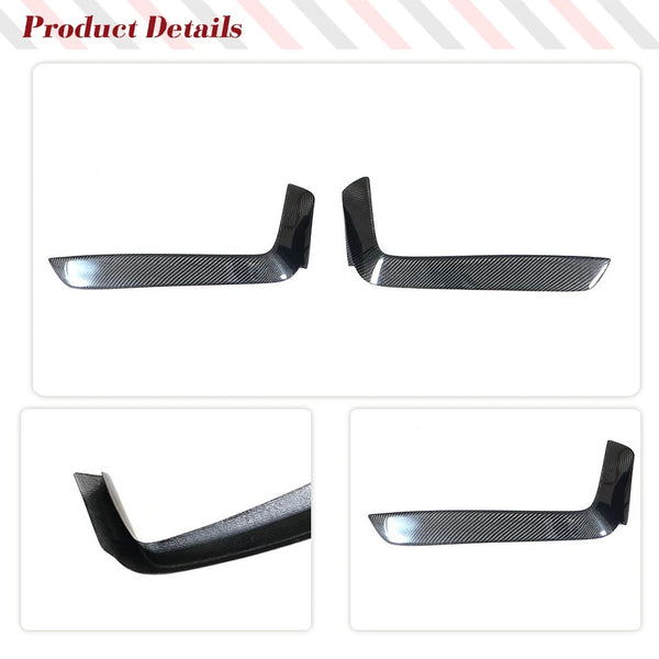 Carbon Fiber Front Bumper Fog Lamp Cover Fins for BMW 4 Series F32 / F33 / F36 M Sport (2013-2018)