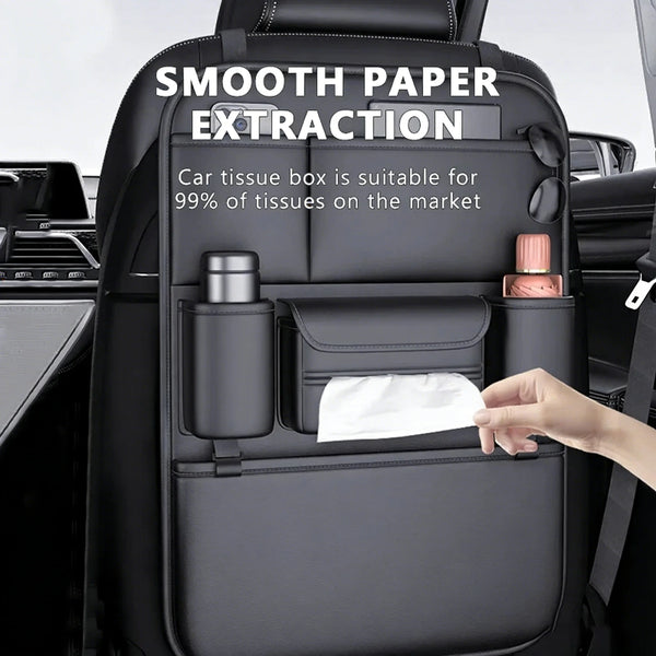 Car Seat Back Storage Organizer - 6-Pocket Multi-Use Holder