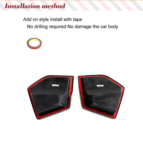 Carbon Fiber Front Bumper Vent Covers for BMW 3 Series G20 / G28 M-Sport Shadow Edition (2022-2023)