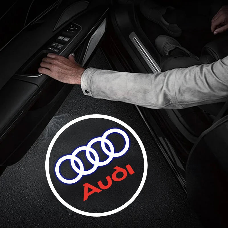 Audi LED Logo Projector Door Welcome Lights - 2 or 4 Pack