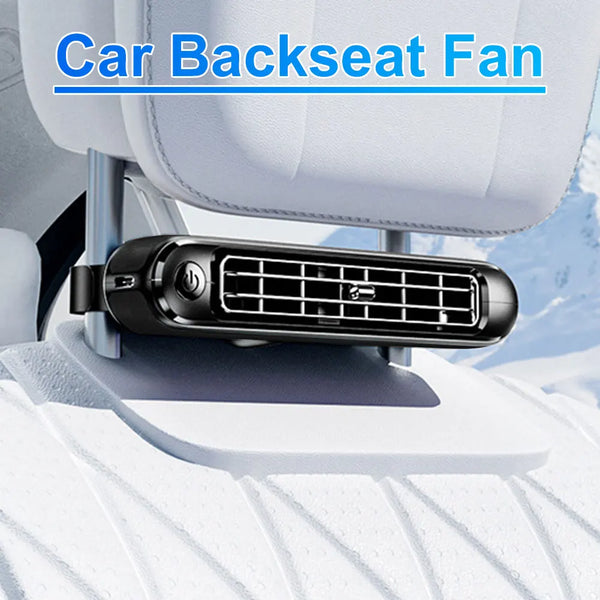 Dual Headrest Cooling Fan - USB Powered Car Fan