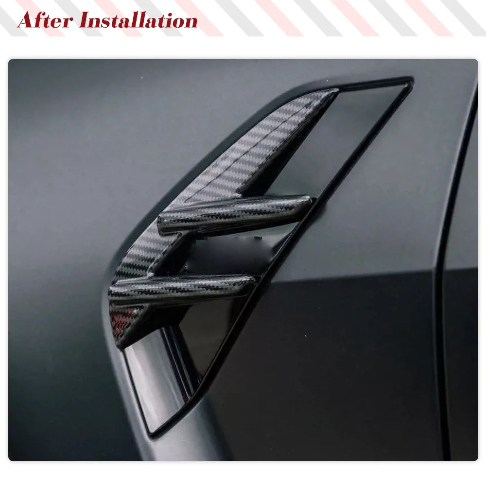 Dry Carbon Fiber Front Fender Air Vent Cover Trims for BMW M4 G82 / M4 G83 (2020-2023)