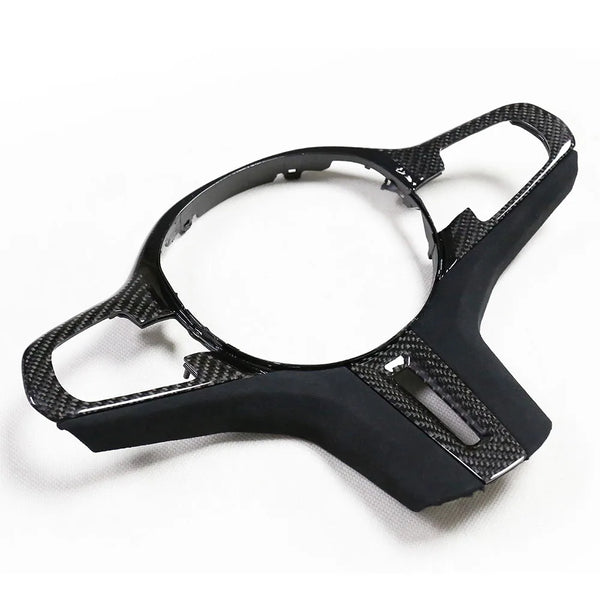 Carbon Fiber Steering Wheel Trim for BMW M5 F90 / X3M F97 / X4M F98 / G-Series 5/6/7 (2018-2019)