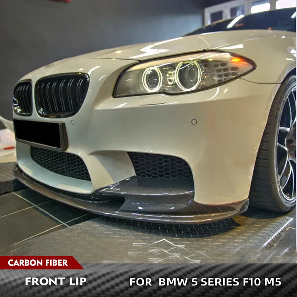 Carbon Fiber Front Bumper Lip Spoiler for BMW M5 F10 Sedan (2011-2016)