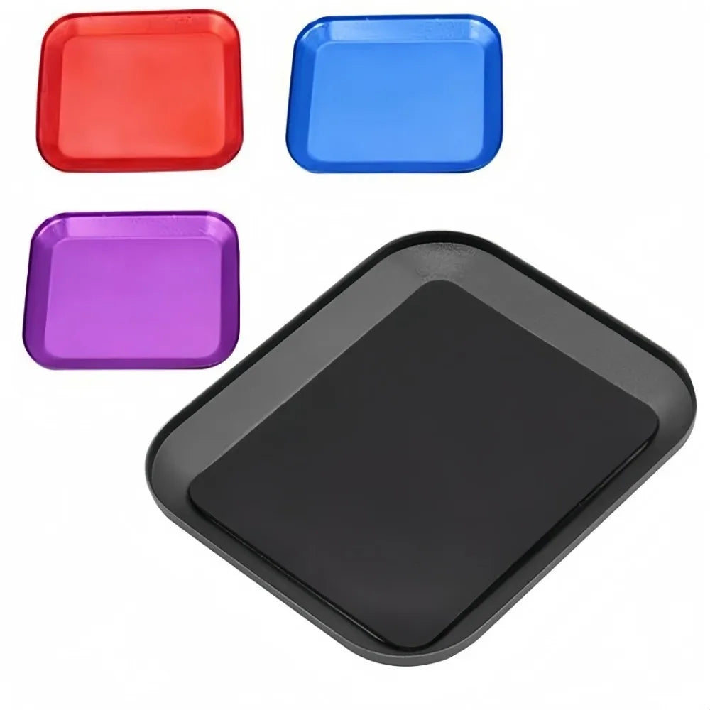 Magnetic Aluminum Screw Tray - Parts Storage Plate