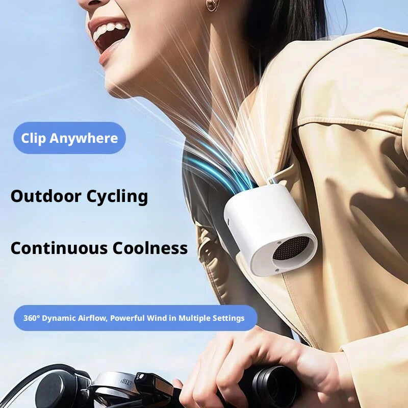 360� Rotatable Clip-On Car Fan - Rechargeable Cooler