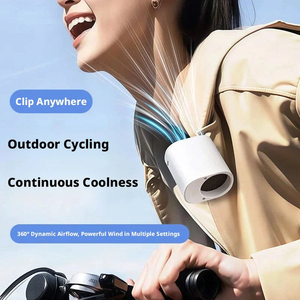 360� Rotatable Clip-On Car Fan - Rechargeable Cooler