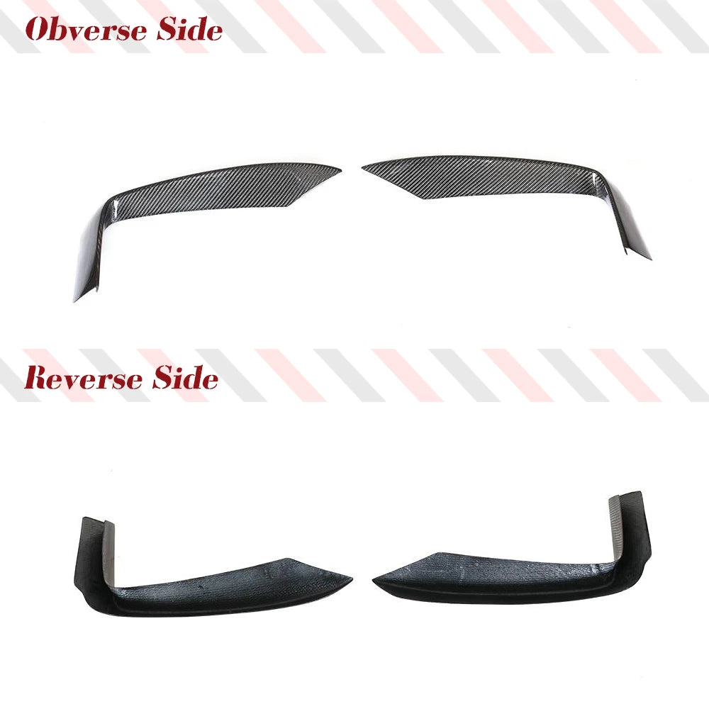 Carbon Fiber Front Bumper Fog Lamp Cover Fins for BMW 4 Series F32 / F33 / F36 M Sport (2013-2018)