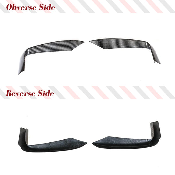 Carbon Fiber Front Bumper Fog Lamp Cover Fins for BMW 4 Series F32 / F33 / F36 M Sport (2013-2018)