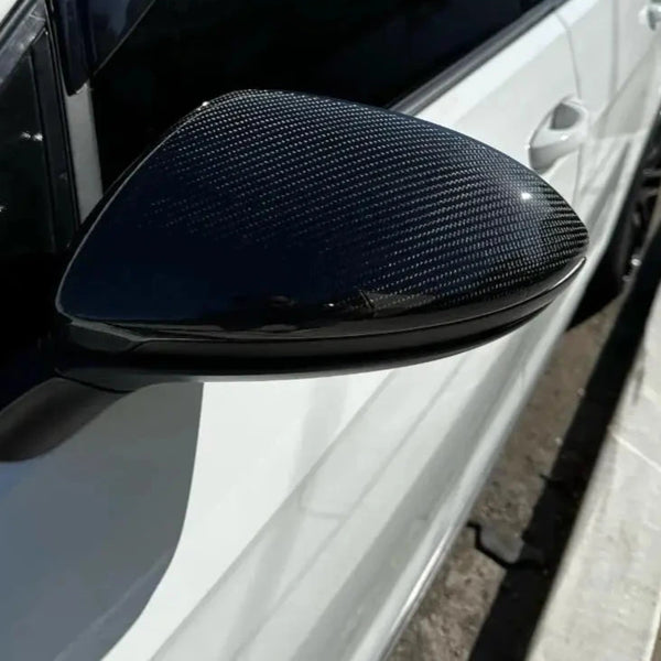 Carbon Fiber Mirror Cap Replacements for Volkswagen Golf MK7 7.5 (2014-2020) - EuroSpeed