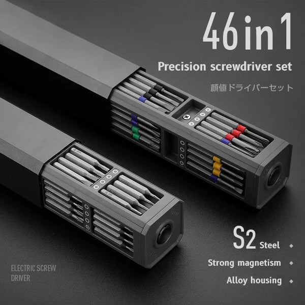 46-in-1 Electric Screwdriver Set - Type-C Fast Charging
