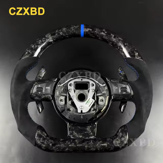 Carbon Fiber Steering Wheel with Leather / Alcantara for Audi R8 / TT (2006-2015)