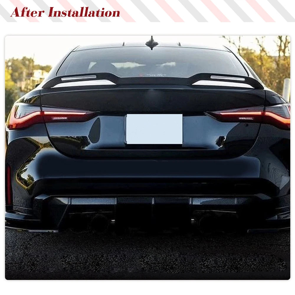 Carbon Fiber Rear Trunk Spoiler Wing Lip for BMW 4 Series G22 / M4 G82 (2021-2023)