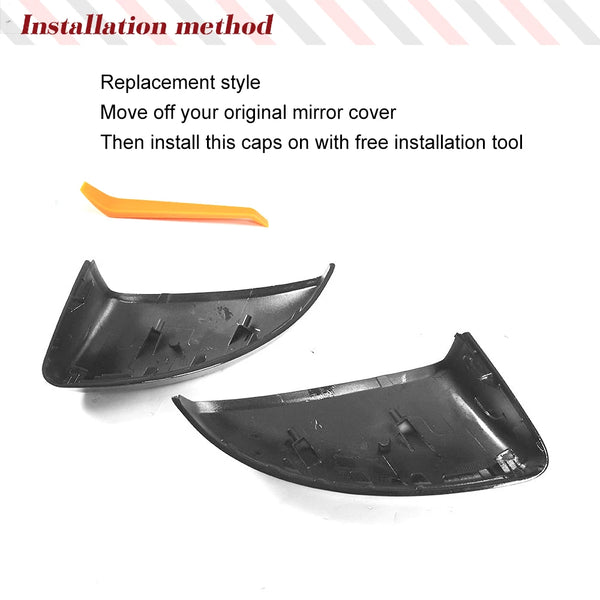 Carbon Fiber Side Mirror Covers for Audi R8 (4S) & TT MK3 (2015-2019)