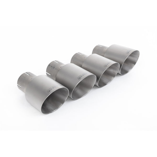 Milltek Sport Resonated Cat-Back Exhaust (Audi C7.5 A6 3.0 TFSI Brushed Titanium Tips) for Audi A6 C7.5 (2015–2018)