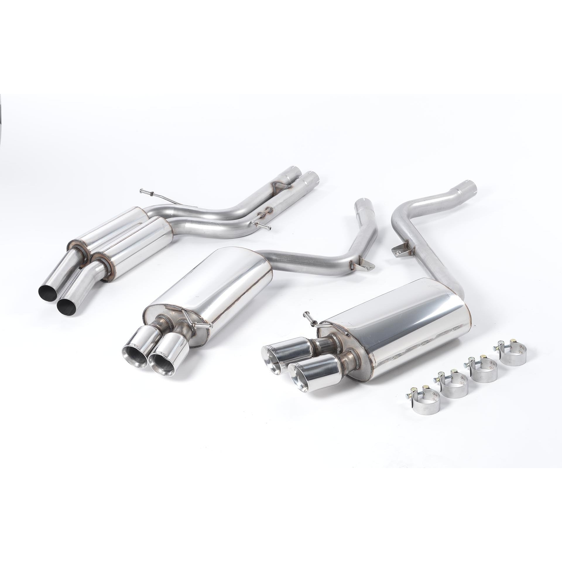 Milltek Sport Resonated Cat-Back Exhaust for Audi S5 B8 (2007–2011)