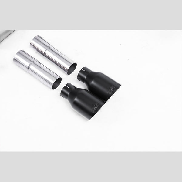 Milltek Sport Non-Resonated Race Cat-Back Exhaust (Audi 8V S3 2.0 TFSI Cerakote Black Tips) for Audi S3 8V (2013–2018)