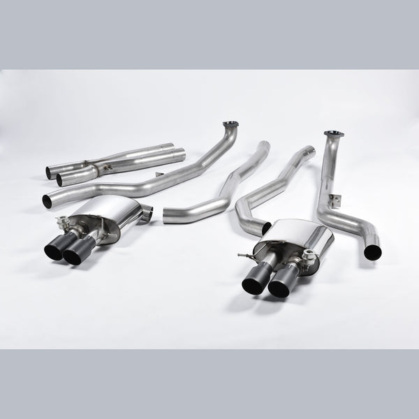 Milltek Sport Resonated Cat-Back Exhaust (BMW F10 M5 Cerakote Black Tips) for BMW 5 Series F10 (2011–2016)