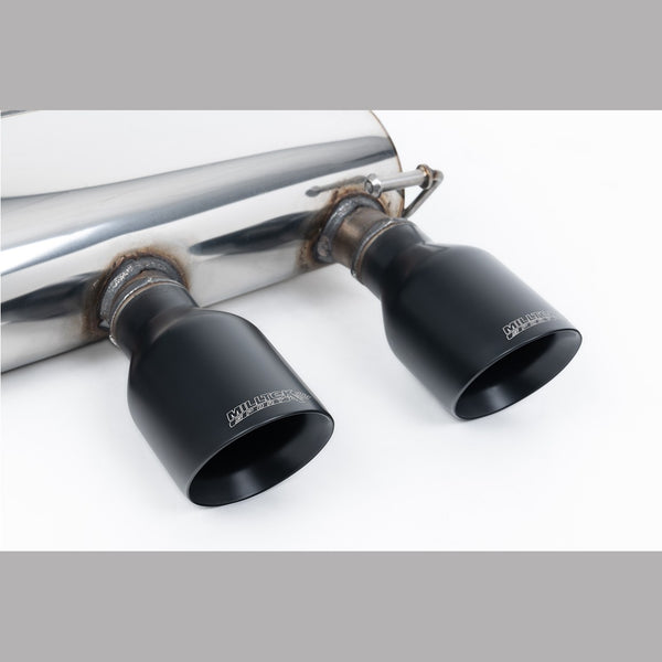 Milltek Sport Non-Resonated Cat-Back Exhaust (VW Golf MK5 R32 Cerakote Black Tips) for Volkswagen Golf MK5 (2005–2009)