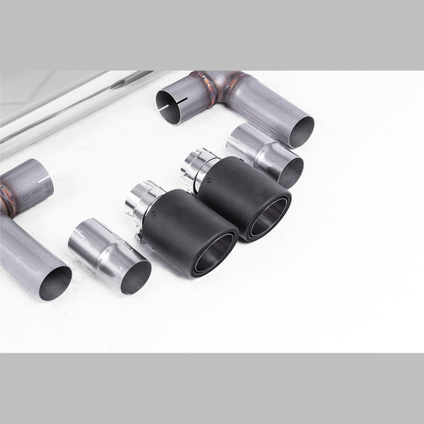 Milltek Sport Resonated Cat-Back Exhaust (VW Golf MK7.5 GTI Carbon Fiber Tips) for Volkswagen Golf MK7.5 (2017–2021)