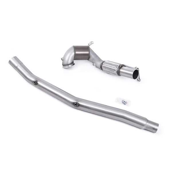 Milltek Sport Large Bore Downpipe HJS Hi-Flow Sports Catalyst for Audi S3 8Y & Volkswagen Golf MK8 / MK8.5 (2022–2026)