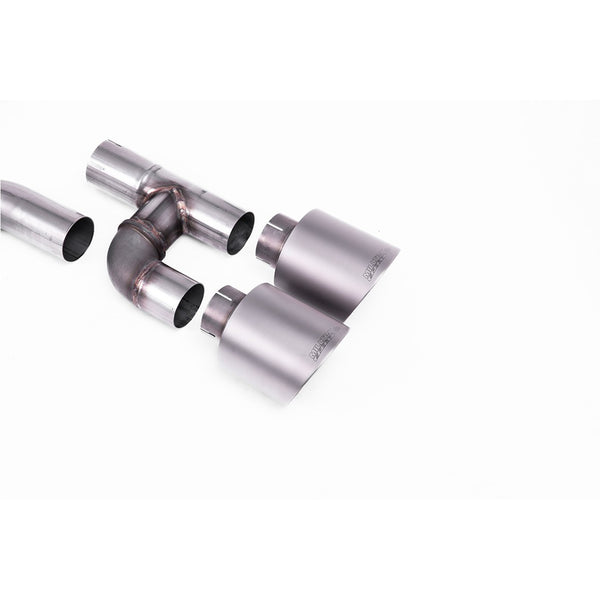 Milltek Sport 80mm Road+ OPF/GPF-Back Exhaust - Style Brushed Titanium Tips for Volkswagen Golf MK8 / MK8.5 (2021–2026)