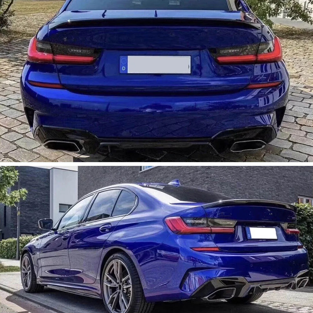 Carbon Fiber Rear Bumper Diffuser Lip for BMW 3 Series G20 / G21 M340i (2019-2021)