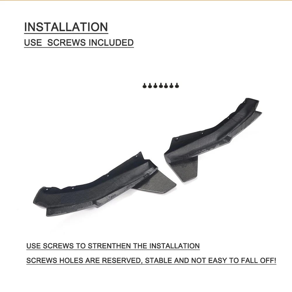 Dry Carbon Fiber Rear Bumper Canard Splitters for BMW M4 G82 (2021-2022)