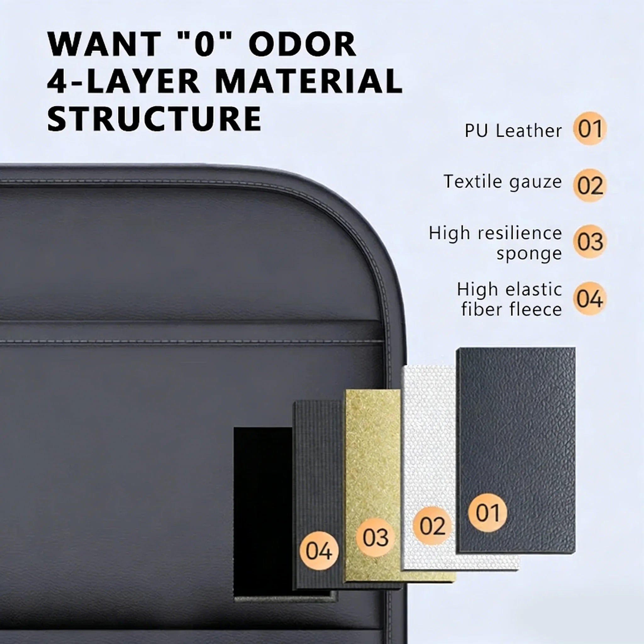 Car Seat Back Storage Organizer - 6-Pocket Multi-Use Holder