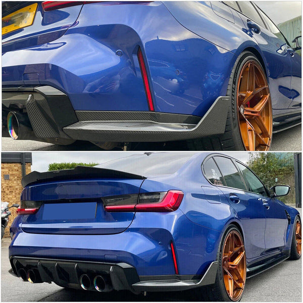 Dry Carbon Fiber Rear Bumper Canard Splitters for BMW M4 G82 (2021-2022)