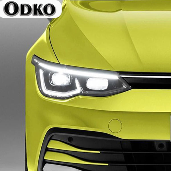 Headlight Protective Film for Volkswagen Golf MK8 - Smoked Black or Clear