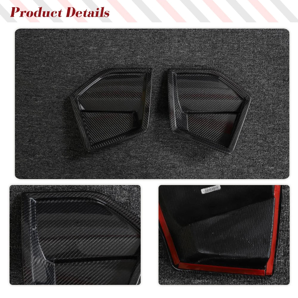 Carbon Fiber Front Bumper Vent Covers for BMW 3 Series G20 / G28 M-Sport Shadow Edition (2022-2023)
