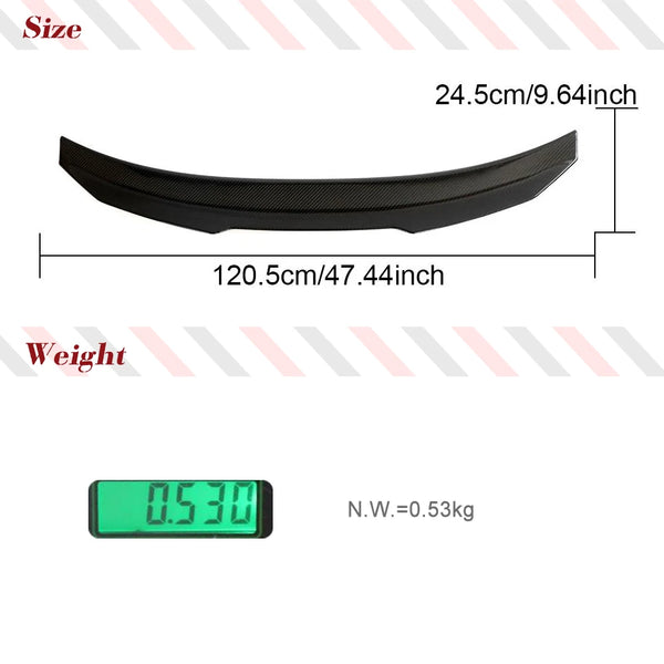Dry Carbon Fiber High Kick Rear Trunk Spoiler Wing for BMW 4 Series G22 / M4 G82 (2021-2023)