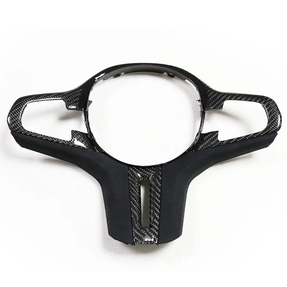 Carbon Fiber Steering Wheel Trim for BMW M5 F90 / X3M F97 / X4M F98 / G-Series 5/6/7 (2018-2019)