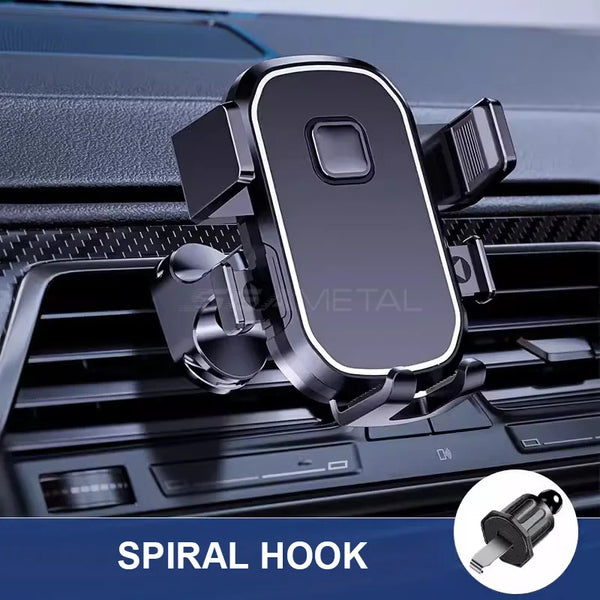 Gravity Air Vent Phone Holder - Spiral Hook Mount
