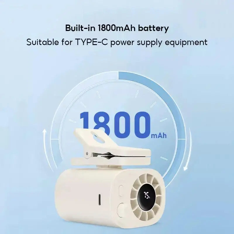 360� Rotatable Clip-On Car Fan - Rechargeable Cooler