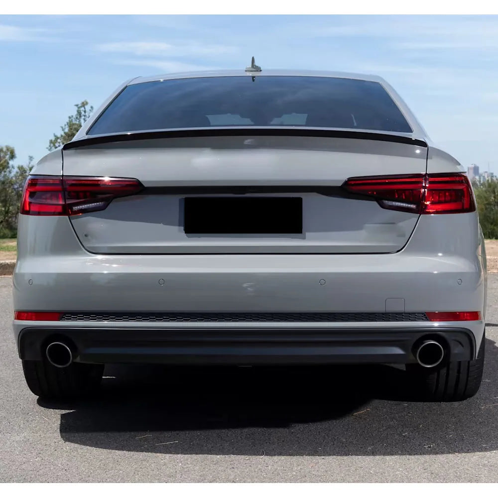 Carbon Fiber Rear Trunk Spoiler Lip for Audi A4 B9 S-Line / S4 Sedan (2017-2020)
