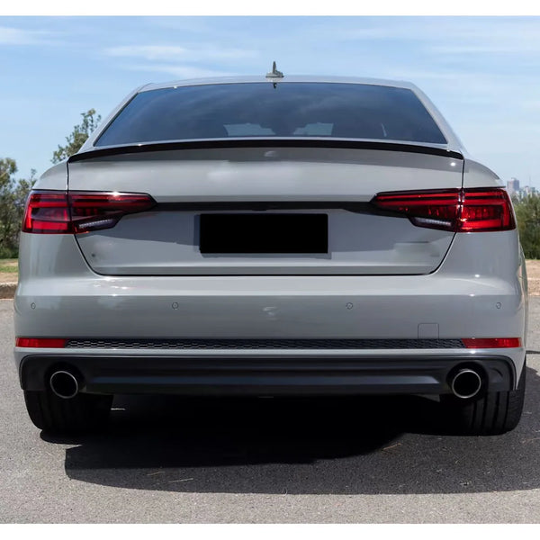 Carbon Fiber Rear Trunk Spoiler Lip for Audi A4 B9 S-Line / S4 Sedan (2017-2020)
