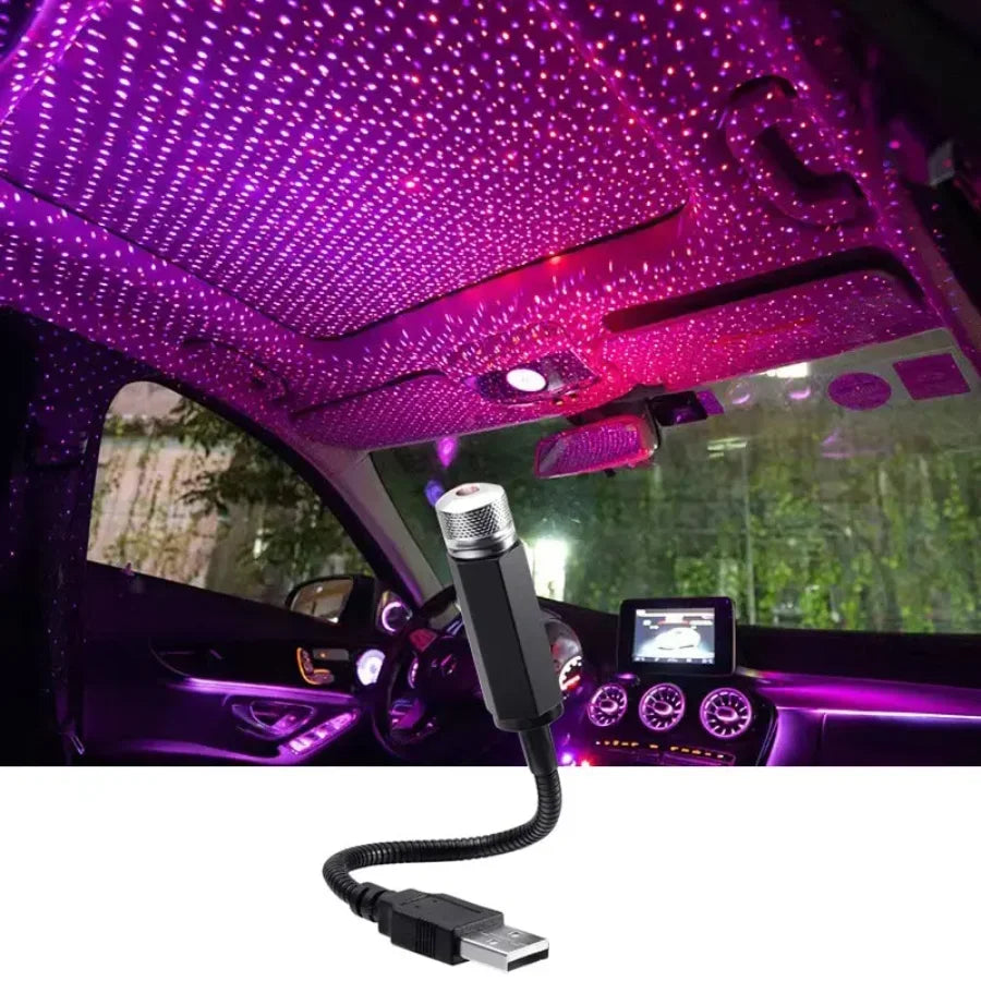 USB Car Starry Sky Projector - Galaxy Roof Interior Light