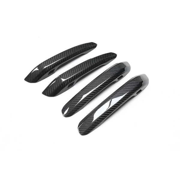 Carbon Fiber Door Handle Covers for Audi A4 B9 / S4 / RS4 / A5 / S5 / RS5 / Q5L (2017-2019)
