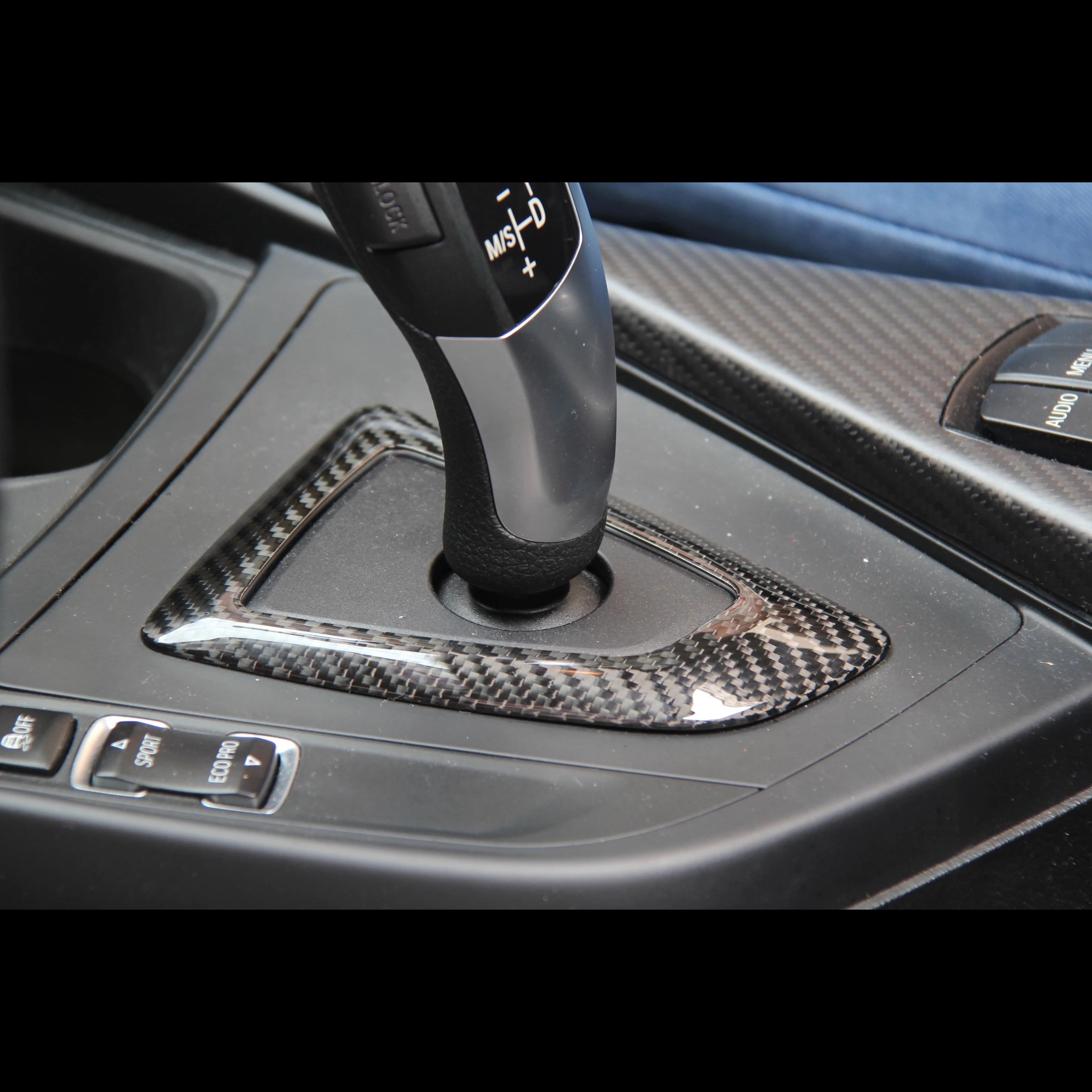 Carbon Fiber Gear Base Cover for BMW 1 / 2 / 3 / 4 Series (2012-2018) LHD & RHD