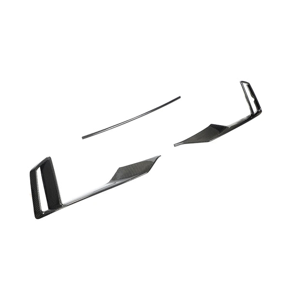 Carbon Fiber Front Bumper Air Vent Grille Trim Lip for Audi RS3 Sedan 8V (2017-2019)