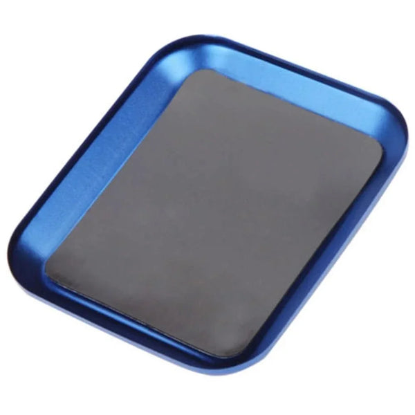 Magnetic Aluminum Screw Tray - Parts Storage Plate