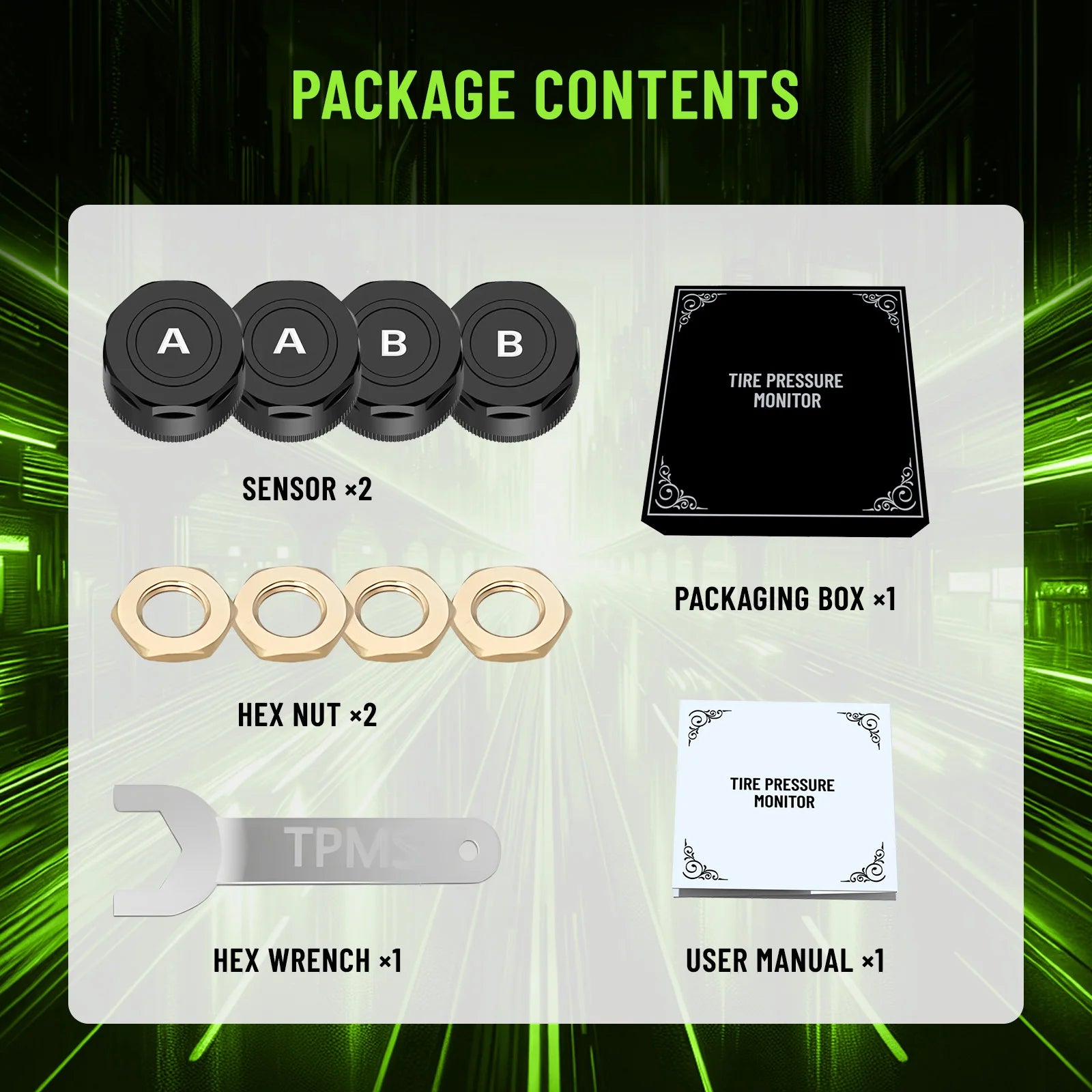 Wireless Bluetooth TPMS Monitor - Real-Time Tyre Pressure Alerts