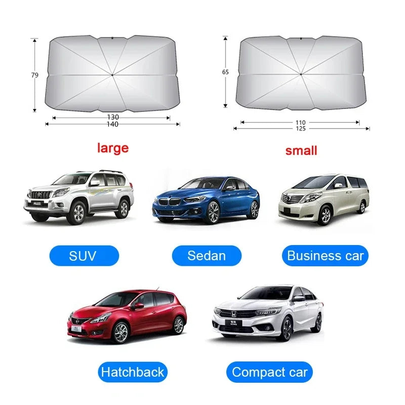 Car Foldable Windshield Sun Shade - UV Protection