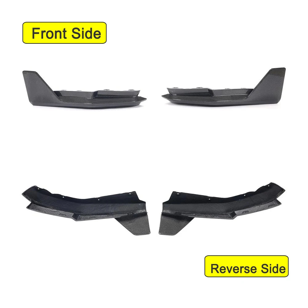 Dry Carbon Fiber Rear Bumper Canard Splitters for BMW M4 G82 (2021-2022)