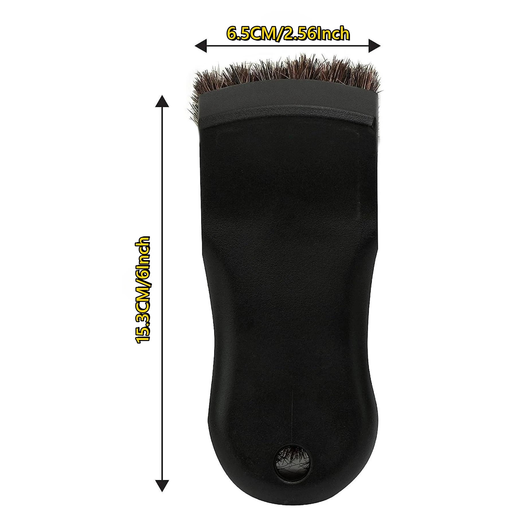 Horsehair Car Detailing Brush - Leather Cleaning Tool