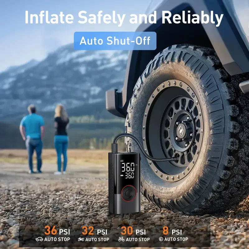 Smart Digital Tyre Inflator - Portable Air Compressor